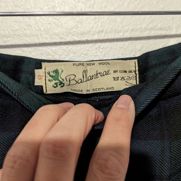 Vintage Scottish Pleated Skirt Ballantrae Prep School Midi Skirt - Picture 4 of 4